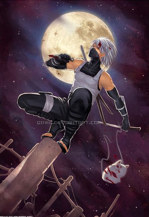 Kakashi Tribute+final version+ by *Qinni on deviantART | Fantasy Art: Warriors & Hunters III ...