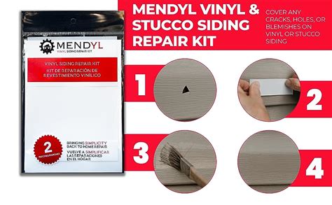 Mendyl Vinyl and Stucco Siding Repair Kit - Cover Any Cracks Holes or ...