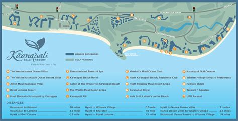 Kaanapali Beach Hotel Map | Beach Map