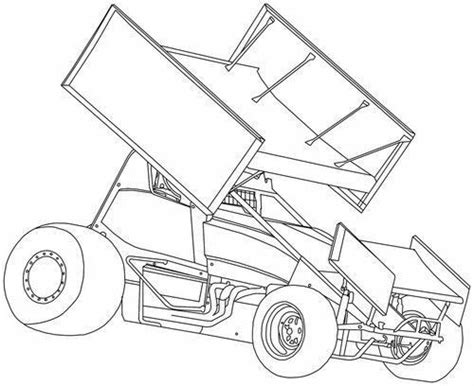 Pin by Sprint on Sprint 3 | Sprint cars, Race car coloring pages, Cars ...