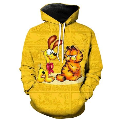 Garfield Baby Boy Cartoon Cat 3D Hoodies | Garfield Plush