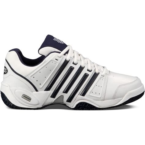 K-Swiss Mens Accomplish LTR Omni Tennis Shoes - White/Navy - Tennisnuts.com