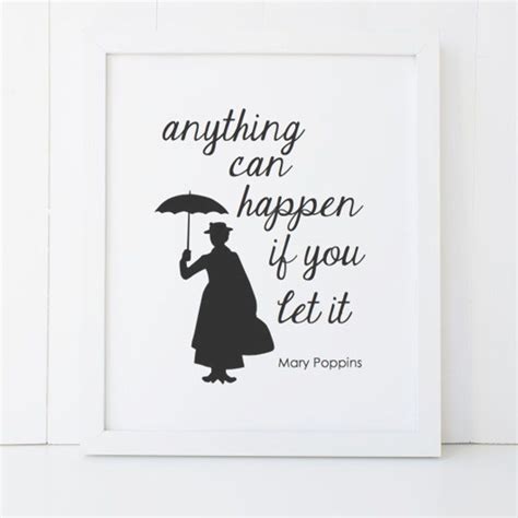 Mary Poppins Quote Disney Home Decor Printable Wall Art | Etsy | Disney home decor, Disney wall ...