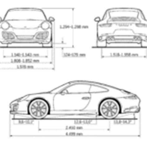 Porsche Blueprints - Download free blueprint for 3D modeling