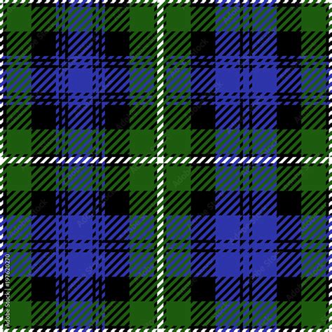 Clan Campbell Scottish Tartan Plaid Pattern Stock Illustration | Adobe Stock