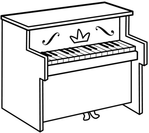 Piano coloring page | Free Printable Coloring Pages