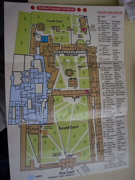 Topkapi Palace Map