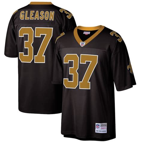 Mitchell & Ness Steve Gleason New Orleans Saints Black Retired Player ...