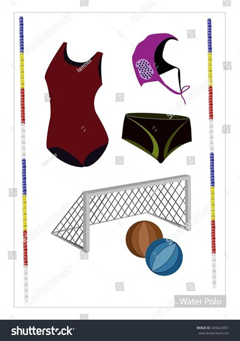 Illustration Collection Water Polo Accessory Equipment Stock Vector (Royalty Free) 265624091 ...