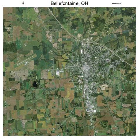 Aerial Photography Map of Bellefontaine, OH Ohio