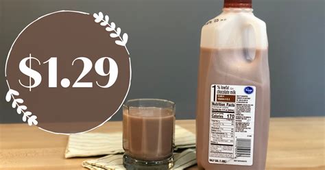 Kroger brand Chocolate Milk (1/2 gal) is JUST $1.29!! - Kroger Krazy