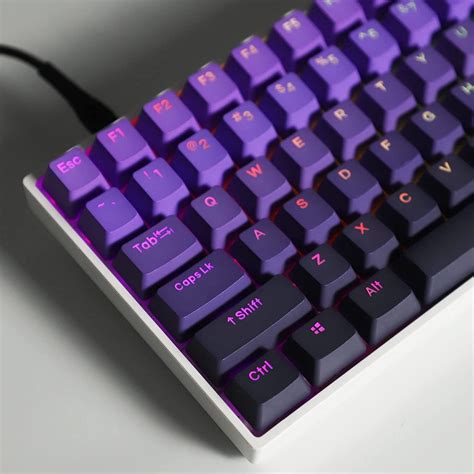 Gradient Purple Keycap Set - 108 Piece - Double Shot PBT Dye-Sublimated ...