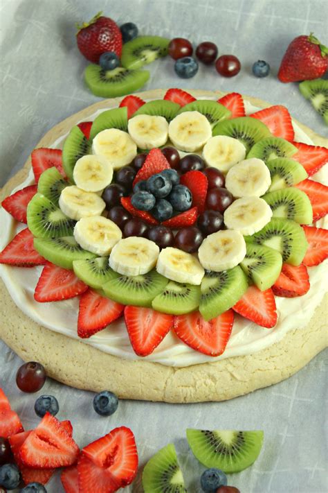 Fruit Pizza on a Sugar Cookie Crust - My Incredible Recipes