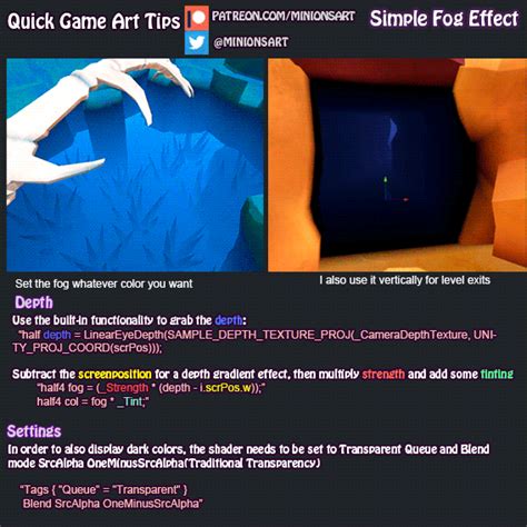 Quick Game Art Tips - Simple Fog Plane (LWRP friendly) Unity Games, Unity 3d, Color Theory ...
