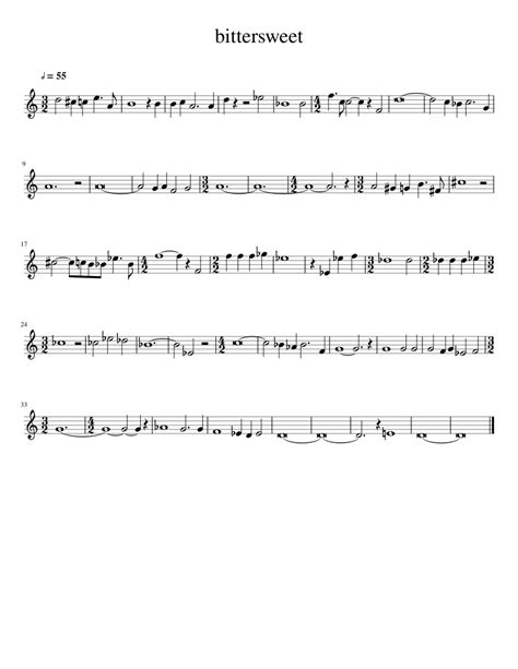 bittersweet Sheet music for Piano (Solo) Easy | Musescore.com