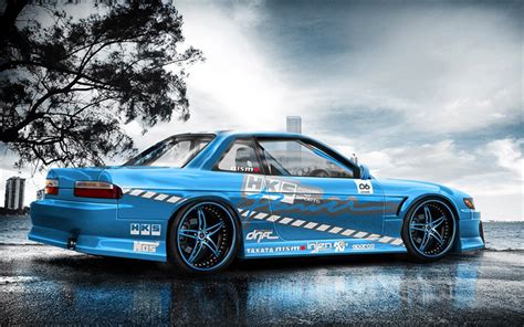 Download wallpapers Nissan Silvia, S14, drift cars, tuning, blue Silvia ...