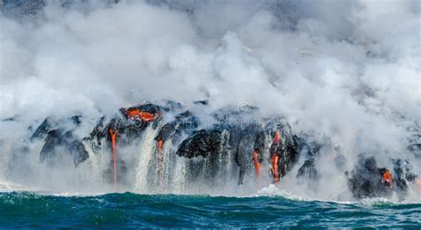 Kilauea Volcano Lava Flow stock photo. Image of kilauea - 80885644