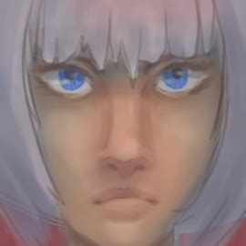 Face. Painting by CapaciousSpace on Newgrounds