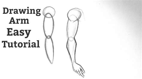 How to draw arms and hands drawing step by step tutorial Basic pencil drawing lessons for ...