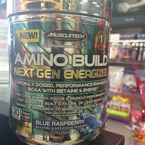 MuscleTech Amino Build Next Gen Energized: 4g BCAA, 50mg Caffeine