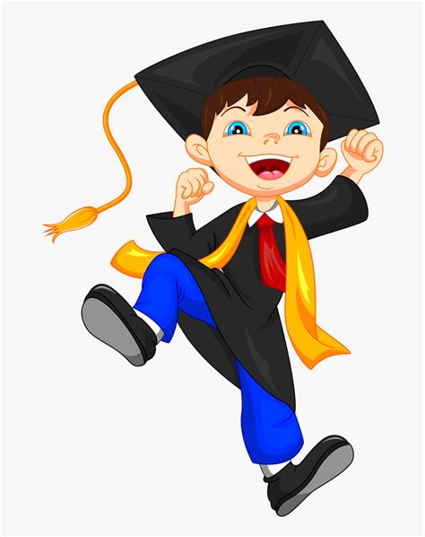 Preschool Clipart Graduation - Graduate Cartoon Png, Transparent Png - kindpng