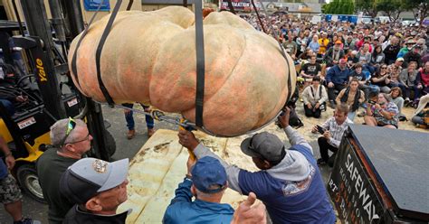 Pumpkin weighing 2,749 pounds wins contest and sets world record for biggest gourd