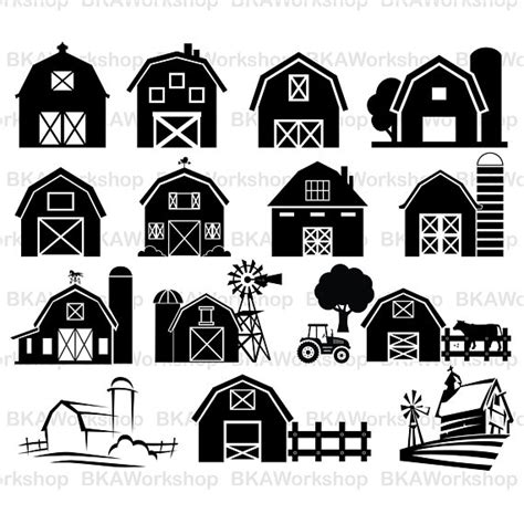 barn silhouette clipart 10 free Cliparts | Download images on ...