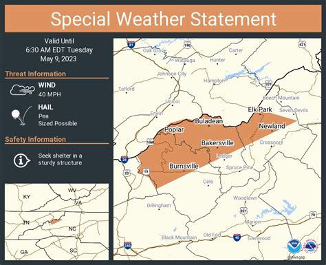 NWS GSP on Twitter: "A special weather statement has been issued for ...