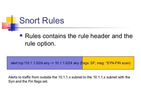 Snort Rules Cheat Sheet