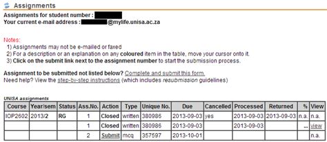 How to Submit a UNISA Multiple Choice Assignment on MyUNISA - Together ...