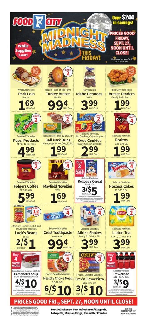 Food City Weekly Ad Sep 25 – Oct 01, 2019