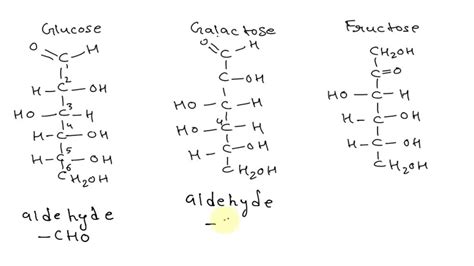 SOLVED: The figure depicts the structural formulas of glucose, galactose, and fructose. (a ...