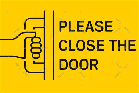 Please Close The Door signage | Close the door signage