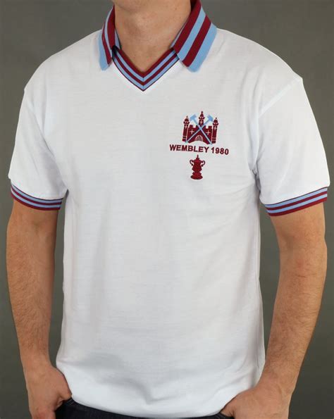 80s Casual Classics West Ham 1980 FA Cup Final Retro Football Shirt White