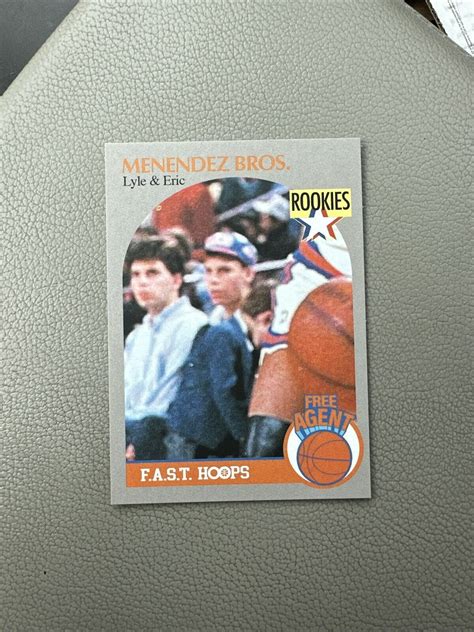 Menendez Brothers Trading card based on the 1990-91 NBA Hoops #205 Mark ...