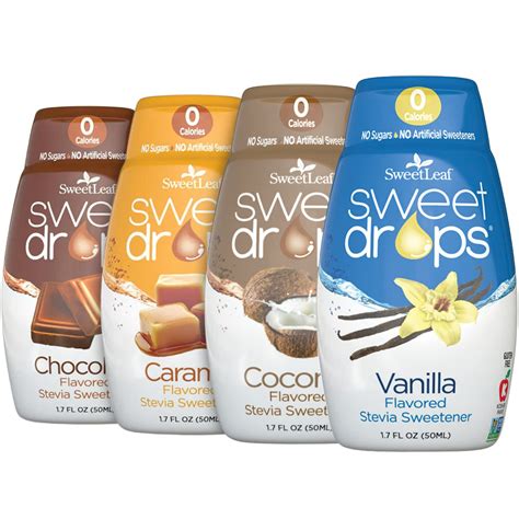 Buy SweetLeaf Sweet Drops Stevia Liquid Sweetener Variety Pack - Sweeten and Flavor Foods, Keto ...