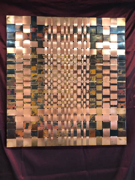 Copper Wall Decor, Metal Wall Art, Copper Weave Wall Art,handmade Wall ...