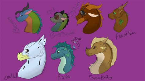 Dragon species headshot sketches by SoloSolace on DeviantArt