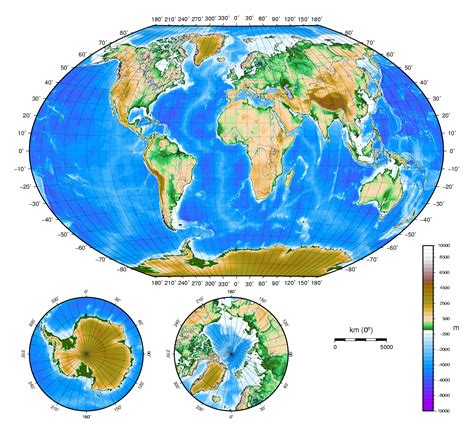 Large detailed physical map of the World. Large detailed physical World map | Vidiani.com | Maps ...