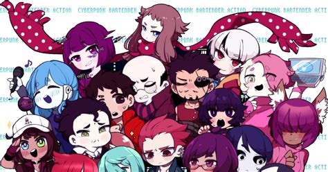 VA-11_HALL-A, group picture / Va-11 Hall-A / April 15th, 2018 - pixiv