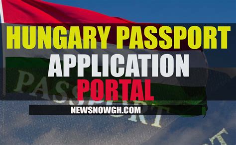 HUNGARY PASSPORT APPLICATION PORTAL