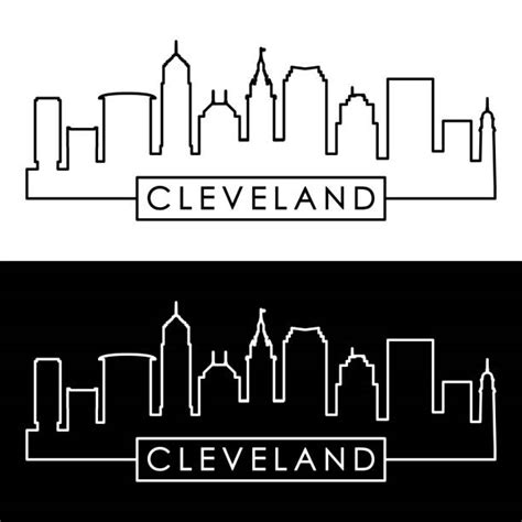 30+ Cleveland Skyline Outline Pics Illustrations, Royalty-Free Vector Graphics & Clip Art - iStock