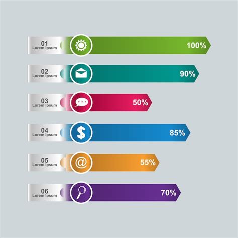 Premium Vector | Bar chart graph diagram statistical horizontal infographic