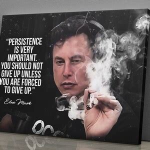 Elon Musk Cigar Poster Quote Canvas Poster Wall Art Print Home - Etsy