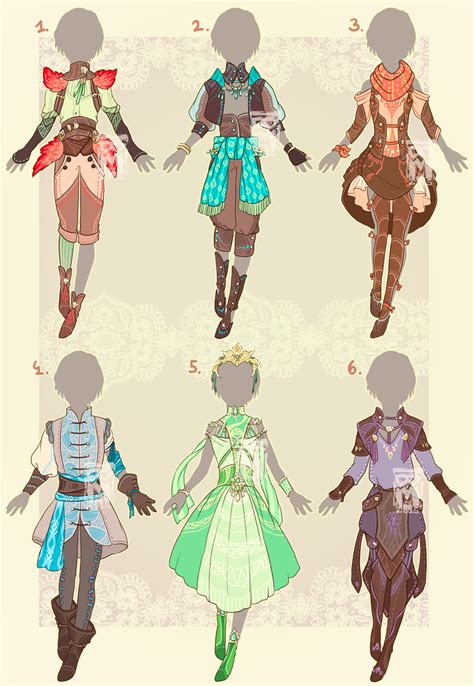 Outfit adopts : CLOSED | Character outfits, Anime outfits, Fantasy clothing