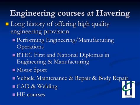 PPT - Havering College PowerPoint Presentation, free download - ID:678068