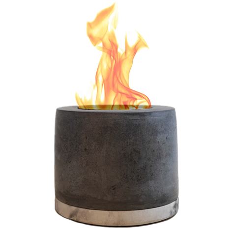 Buy ROUNDFIRE Concrete Tabletop Fire Pit - Ethanol Fire Pit, Fire Bowl ...