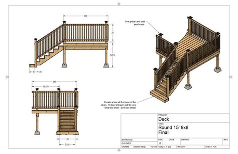 Plans for Above Ground Pool Deck 8x8 15' Round Pool. Left Entry Steps. - Etsy | Above ground ...