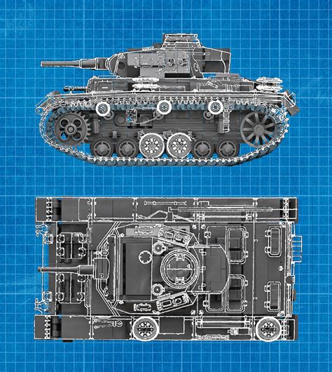 Panzer III Ausf.J tank custom construction building kit