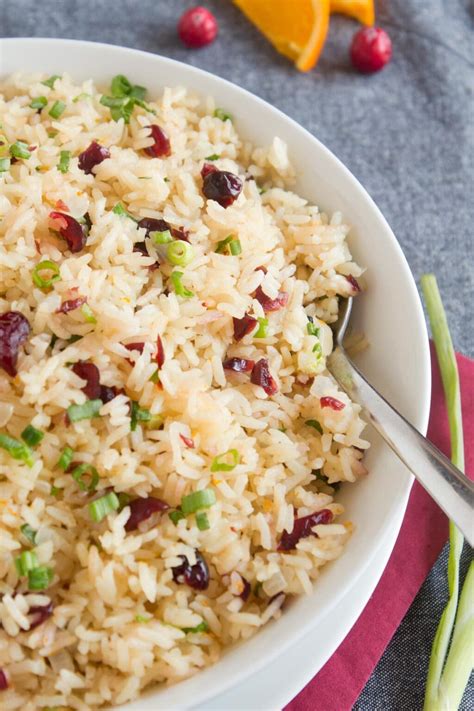 BEST Orange Rice (Citrus Rice with Cranberries) - Borrowed Bites